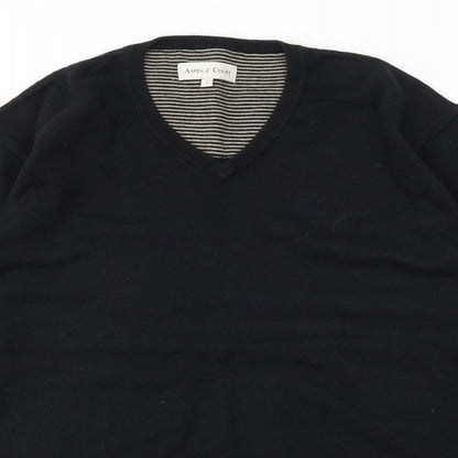 Aspen&Court Mens Black   Pullover Sweatshirt Size L