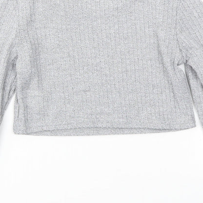 SheIn Girls Grey   Basic T-Shirt Size 10 Years