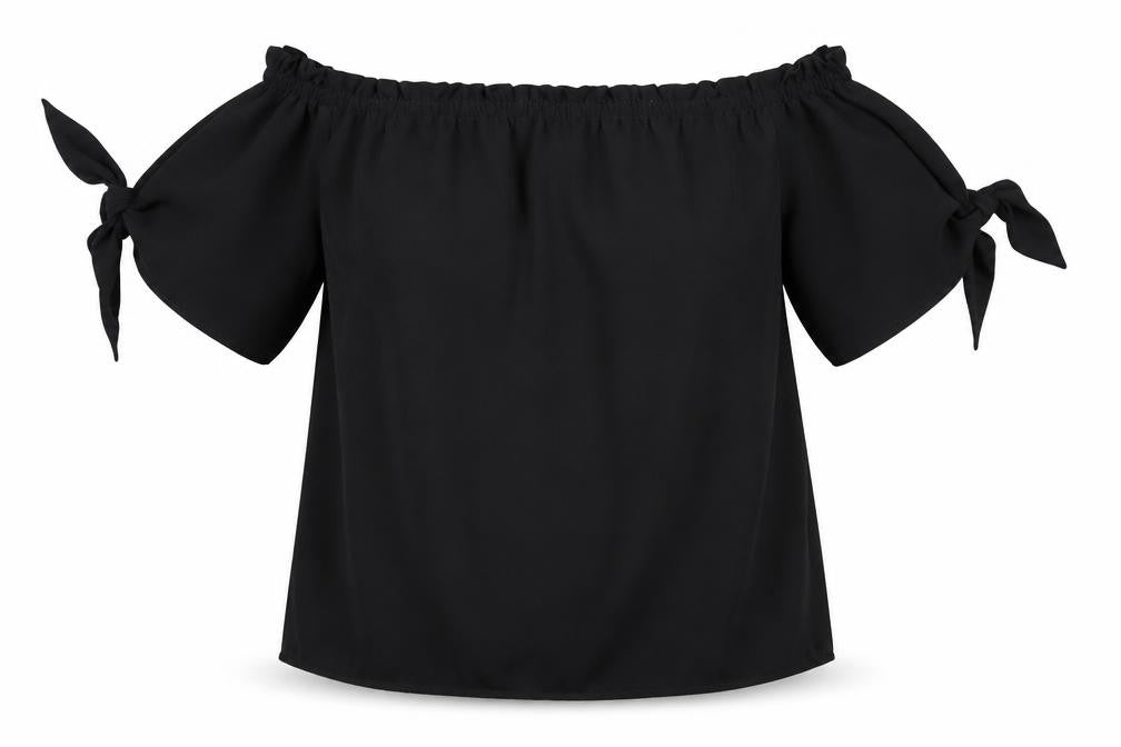Womens UK Size 8 Dorothy Perkins Black Basic Blouse