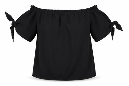 Womens UK Size 8 Dorothy Perkins Black Basic Blouse
