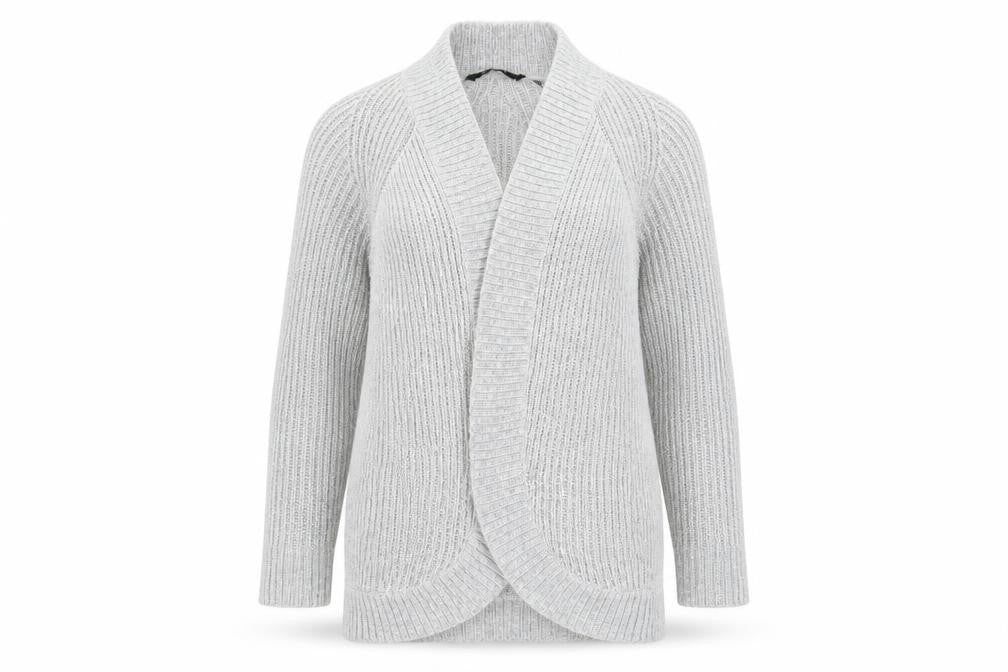 Womens UK Size S Select Grey Cardigan Jumper