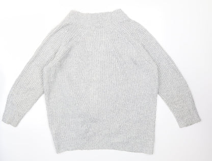 Womens UK Size S Select Grey Cardigan Jumper