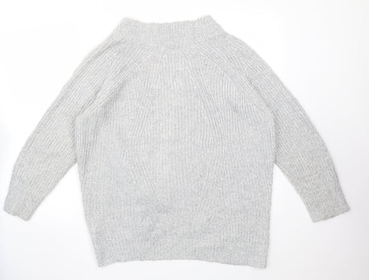 Womens UK Size S Select Grey Cardigan Jumper