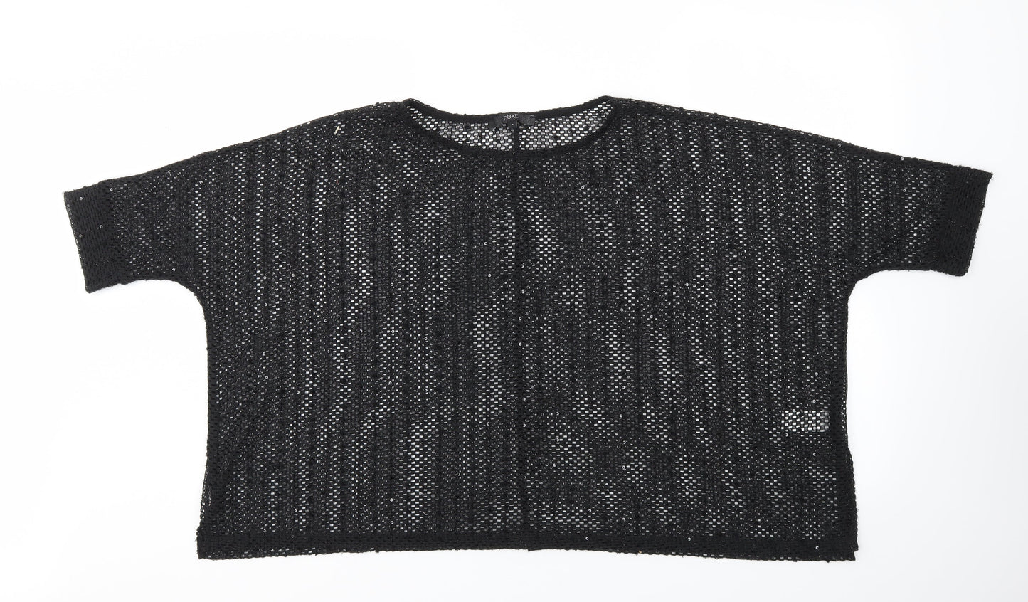 Womens UK Size 8 NEXT Black Basic T-Shirt