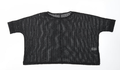 Womens UK Size 8 NEXT Black Basic T-Shirt