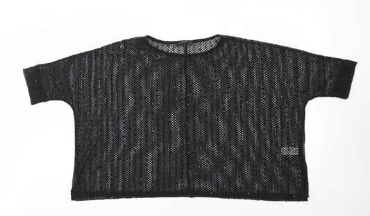 Womens UK Size 8 NEXT Black Basic T-Shirt