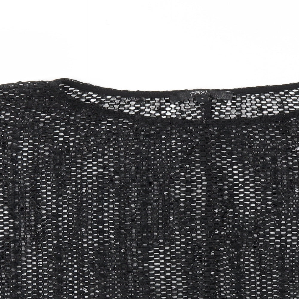 Womens UK Size 8 NEXT Black Basic T-Shirt