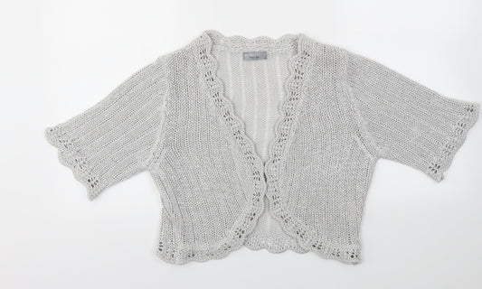 Womens UK Size L M&S Grey Cardigan Jumper