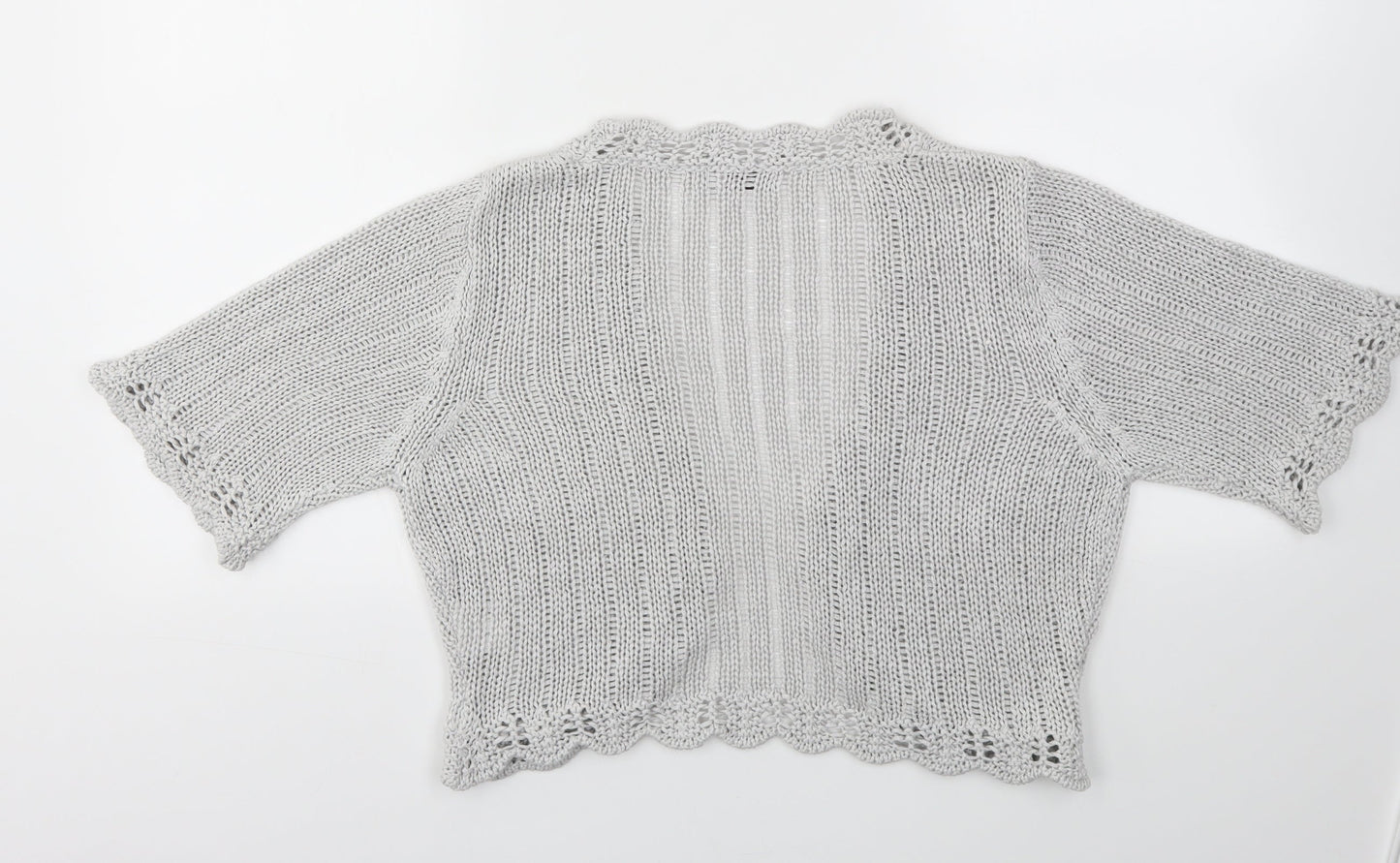 Womens UK Size L M&S Grey Cardigan Jumper