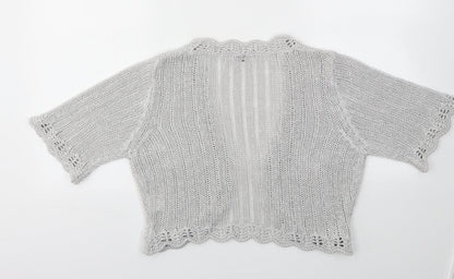 Womens UK Size L M&S Grey Cardigan Jumper