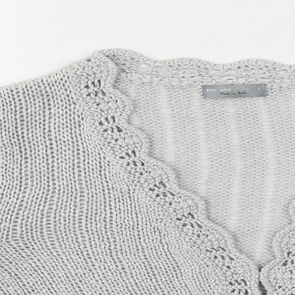 Womens UK Size L M&S Grey Cardigan Jumper