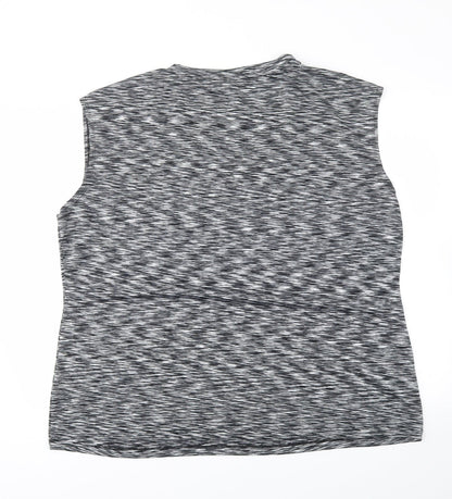 Preworn Womens Grey   Basic T-Shirt Size 2XL