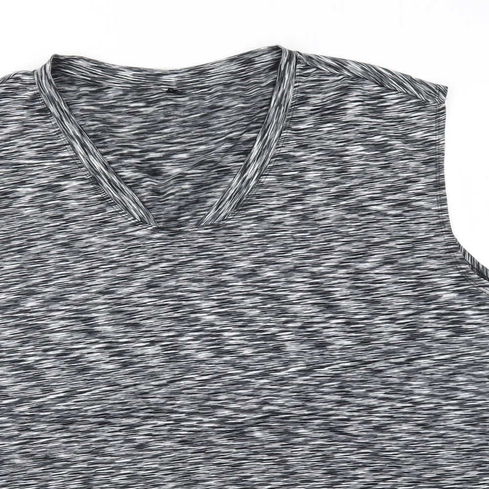 Preworn Womens Grey   Basic T-Shirt Size 2XL