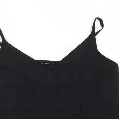 F&F Womens Black   Basic Blouse Size 16