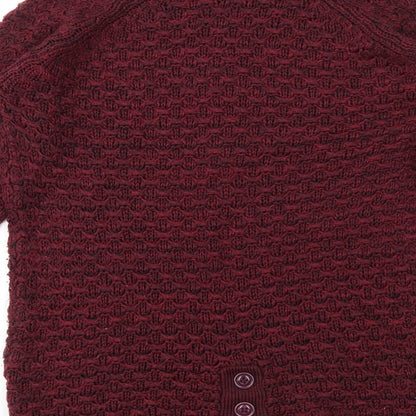 Womens UK Size S New Look Red Pullover Jumper