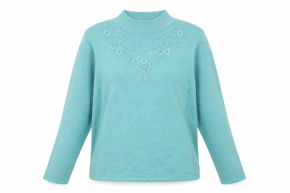 Womens UK Size M Ann Marie Blue Pullover Jumper