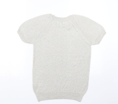 Womens UK Size 10 NEXT Beige Basic T-Shirt