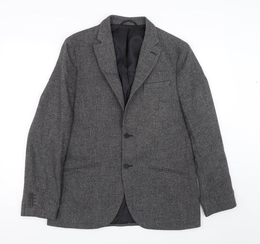 Mens UK Size 40 Debenhams Regular Grey Suit Jacket