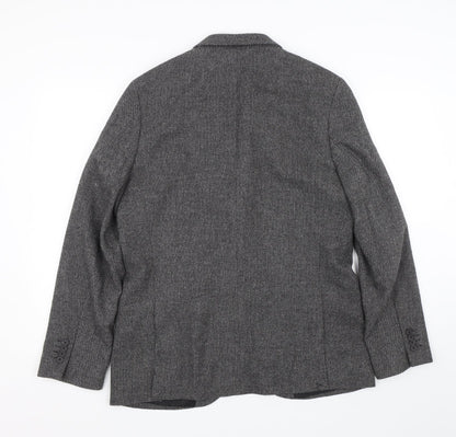 Mens UK Size 40 Debenhams Regular Grey Suit Jacket