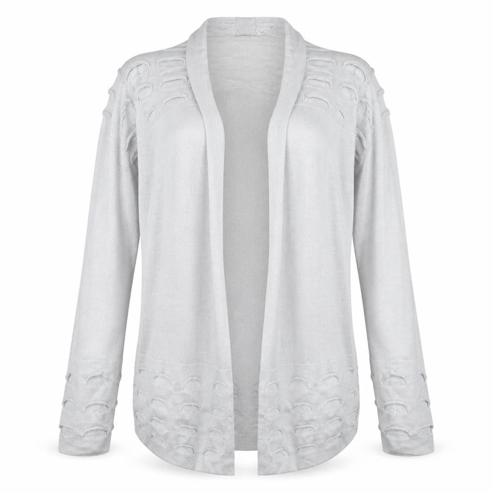 Womens UK Size 14 M&S Grey Cardigan Jumper