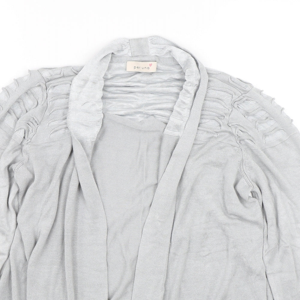 Womens UK Size 14 M&S Grey Cardigan Jumper