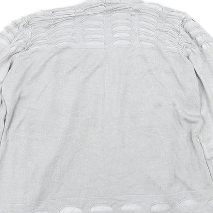 Womens UK Size 14 M&S Grey Cardigan Jumper