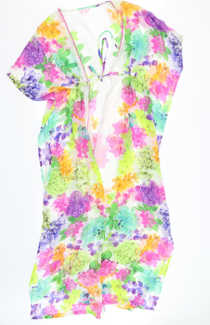 Womens UK Size 10 Debenhams Multicoloured Kimono Blouse