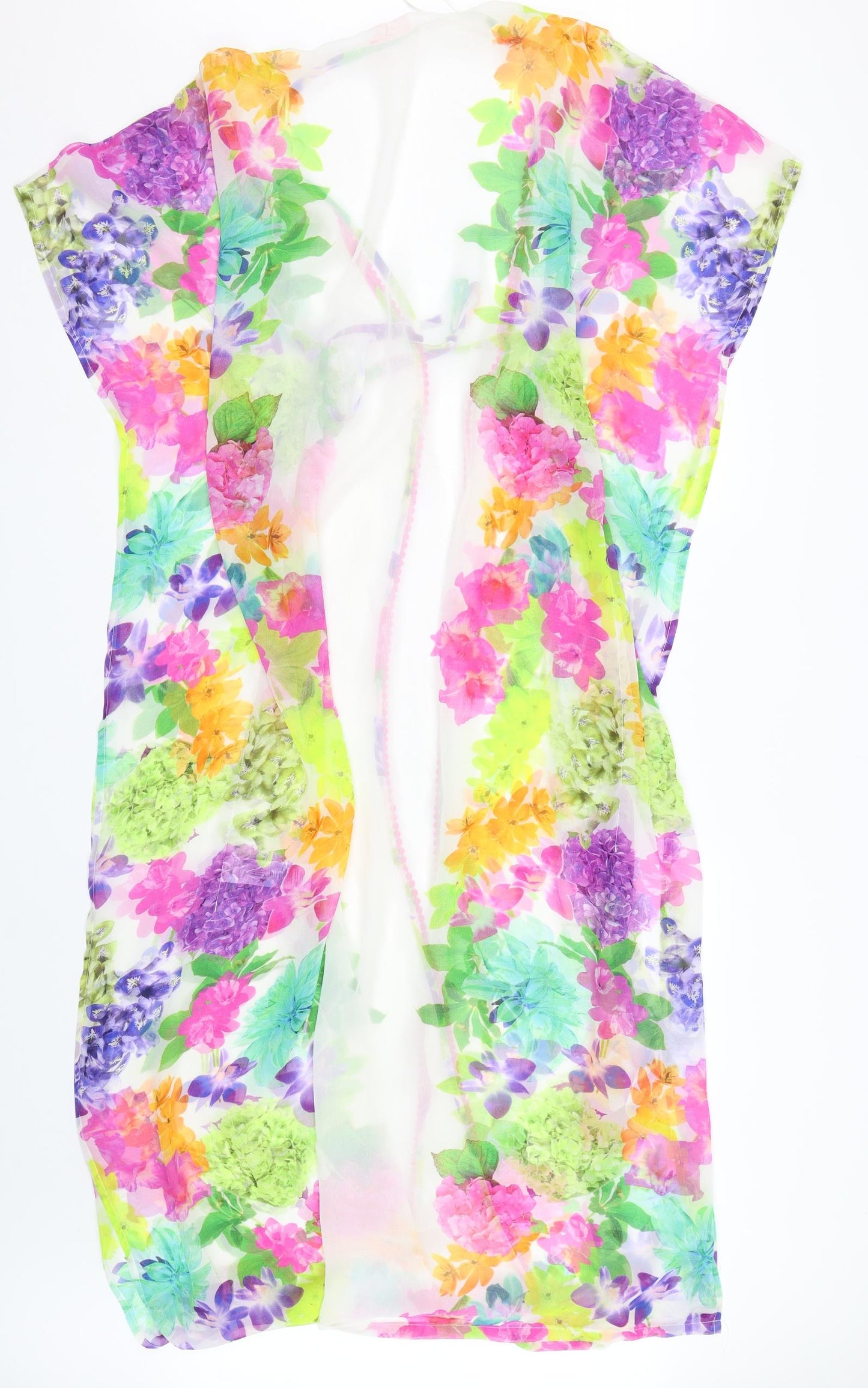 Womens UK Size 10 Debenhams Multicoloured Kimono Blouse