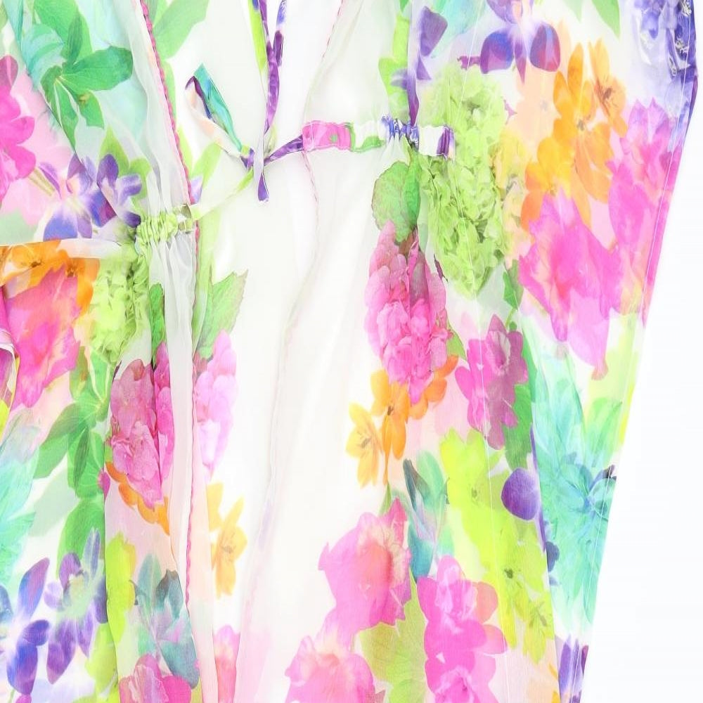 Womens UK Size 10 Debenhams Multicoloured Kimono Blouse