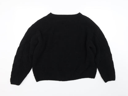 Primark Womens Black   Pullover Jumper Size L