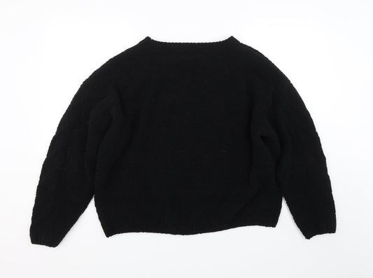 Primark Womens Black   Pullover Jumper Size L