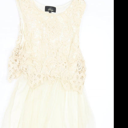 Range Womens Beige Floral  Tank Dress  Size 10