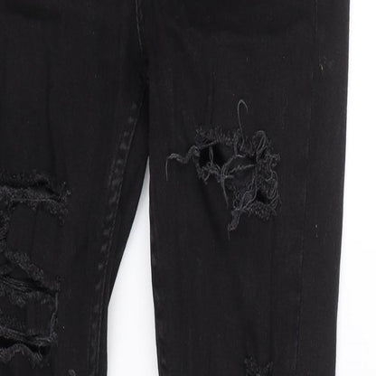 Miss Selfridge Womens Black  Denim Skinny Jeans Size 8 L26 in