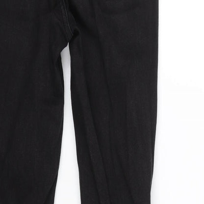 Miss Selfridge Womens Black  Denim Skinny Jeans Size 8 L26 in