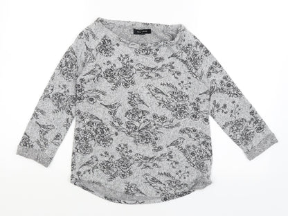 Womens UK Size 6 New Look Grey Pullover Jumper
