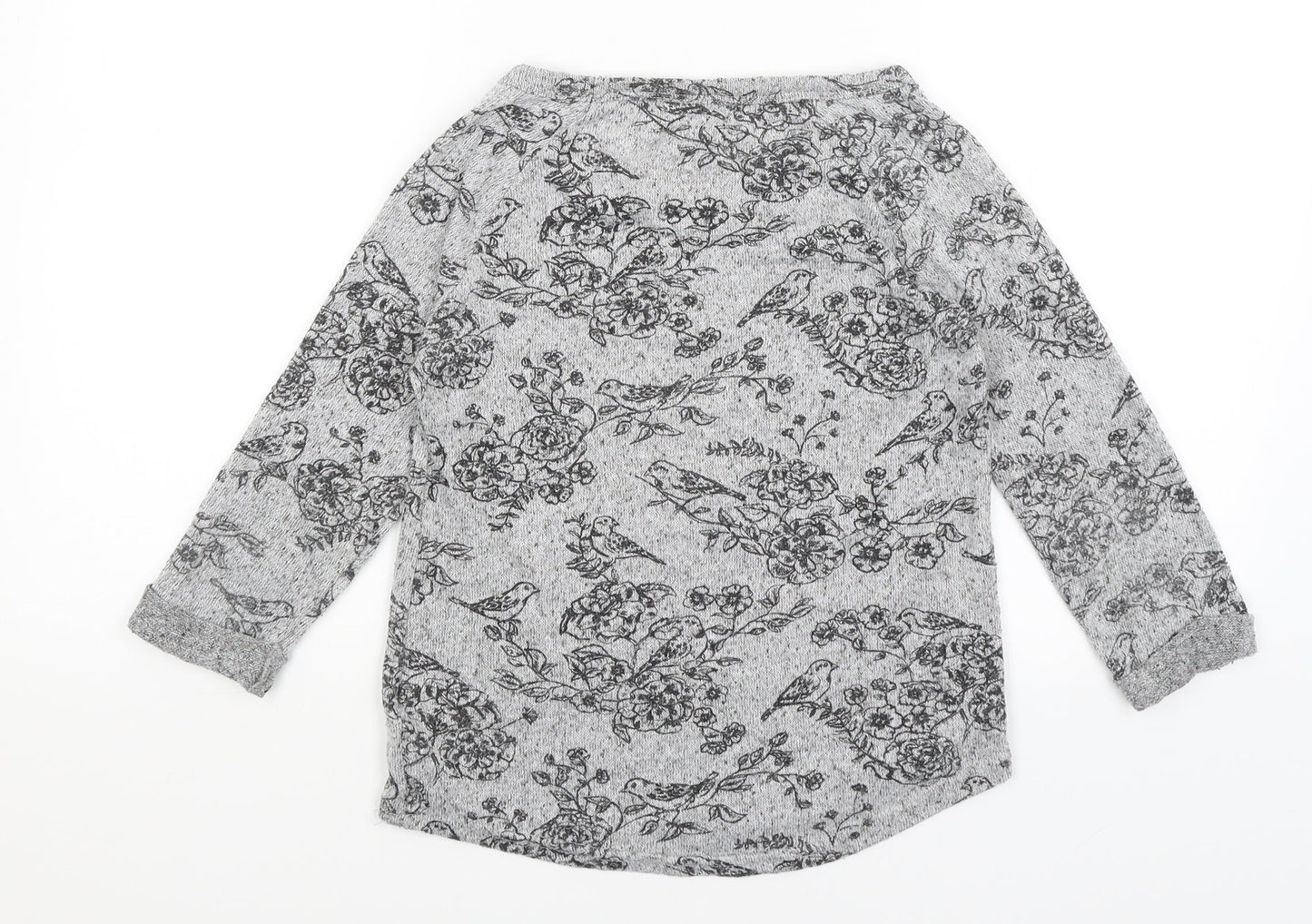 Womens UK Size 6 New Look Grey Pullover Jumper
