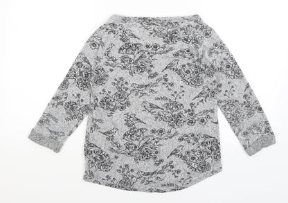 Womens UK Size 6 New Look Grey Pullover Jumper