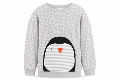 Marks & Spencer Womens Grey Polka Dot  Pullover Jumper Size 8  - Penguin