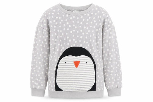 Marks & Spencer Womens Grey Polka Dot  Pullover Jumper Size 8  - Penguin