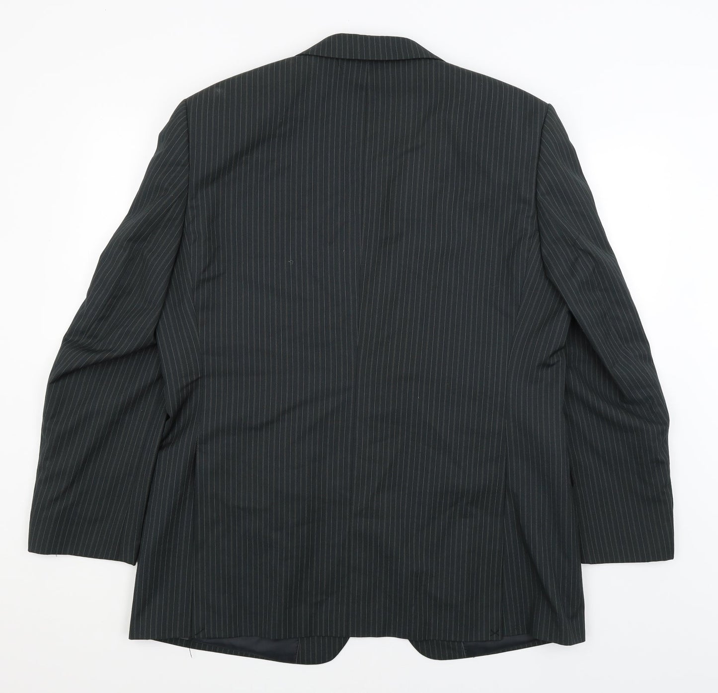 George Mens Green Striped  Jacket Blazer Size XL