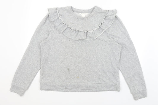 H&M Womens Grey   Pullover Jumper Size L