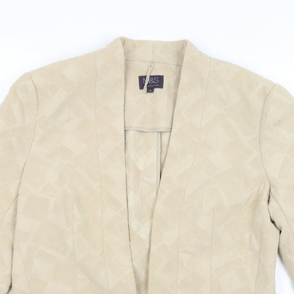 M&S Womens Gold   Jacket Blazer Size 12