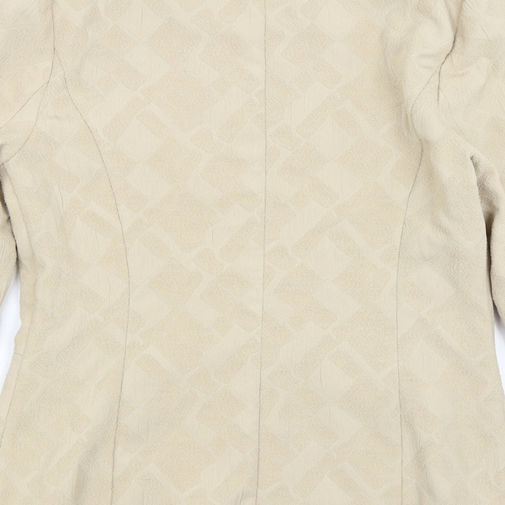 M&S Womens Gold   Jacket Blazer Size 12