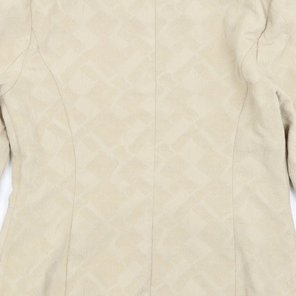 M&S Womens Gold   Jacket Blazer Size 12