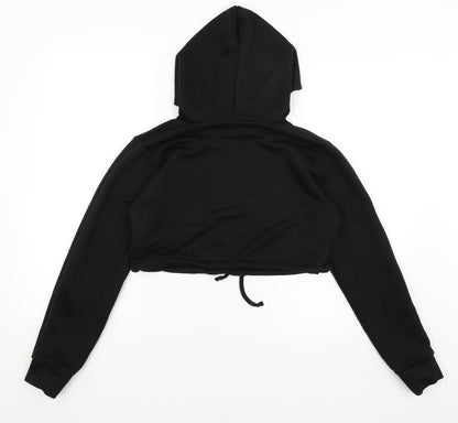 Boohoo Womens Black   Pullover Hoodie Size 8