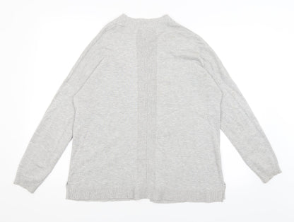 Womens UK Size 14 M&Co Grey Cardigan Jumper