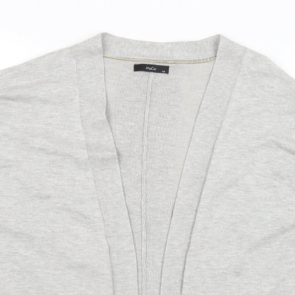 Womens UK Size 14 M&Co Grey Cardigan Jumper