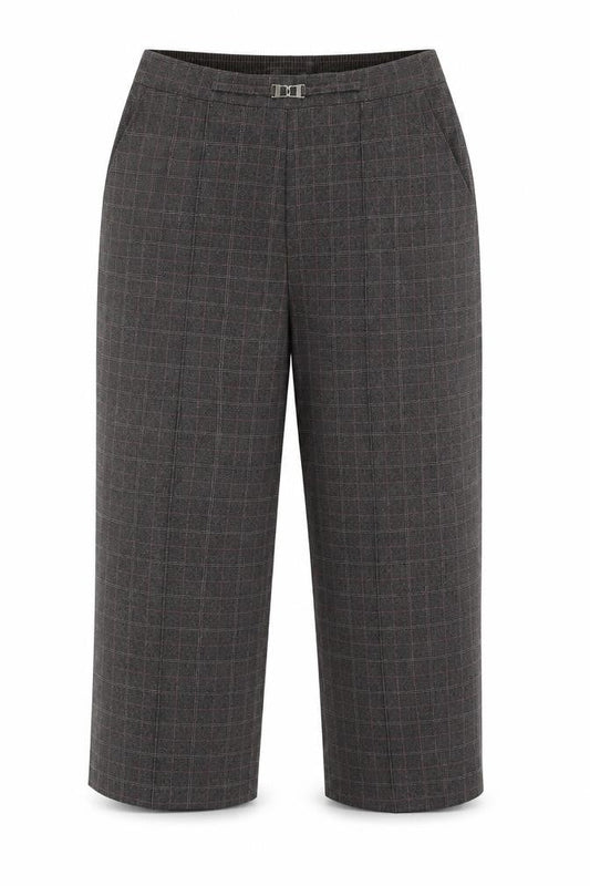 Womens UK Size 16 BM Regular Fit Cropped Brown Trousers