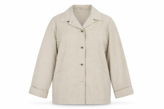 Womens UK Size 12 EWM Beige Overcoat