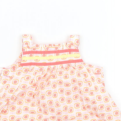 Mothercare Baby White Geometric  A-Line  Size 0-3 Months
